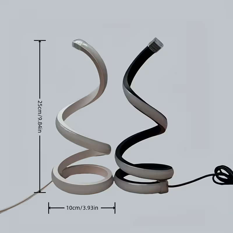 Spiral LED Desk Lamp Set