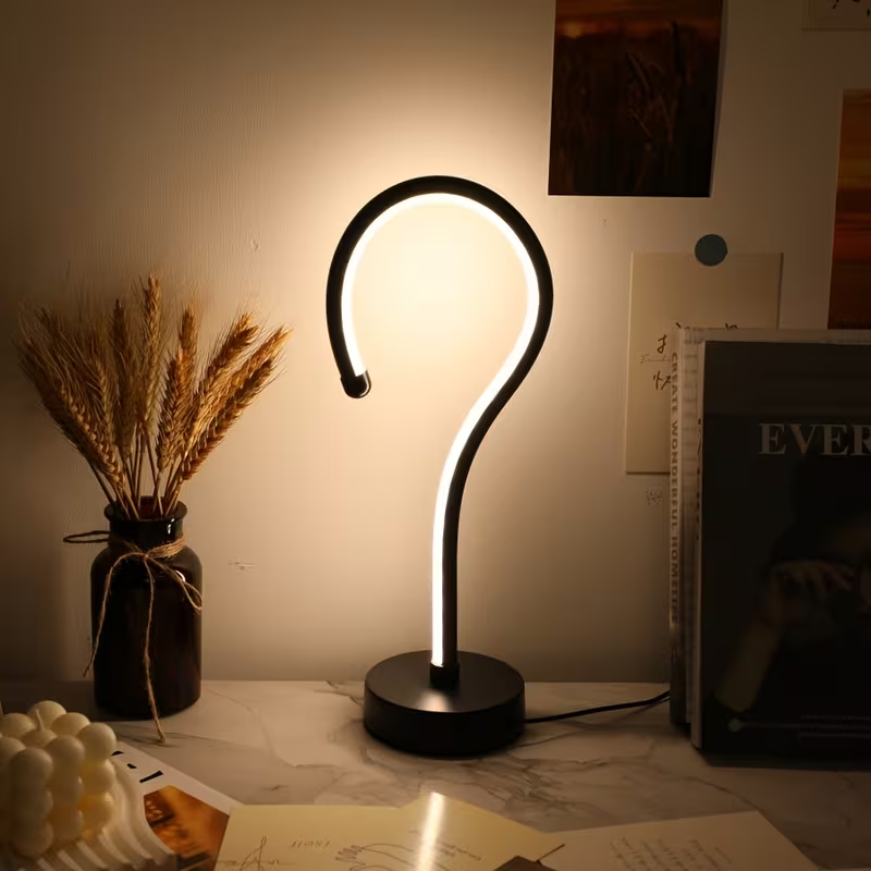 Question Mark Table Lamp Set