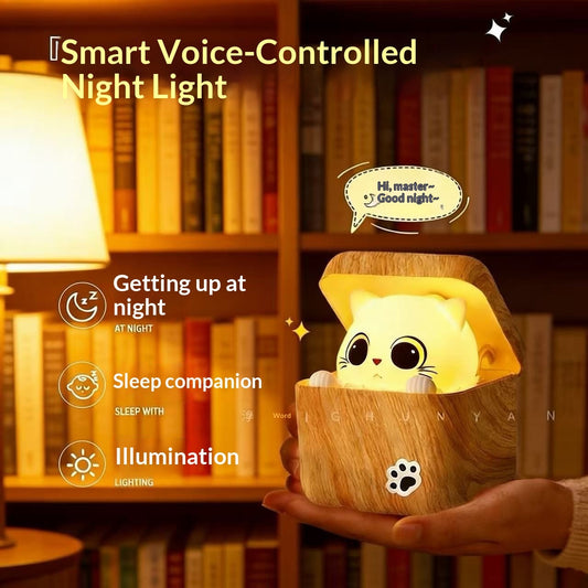 Shy Cat Motion Night Light
