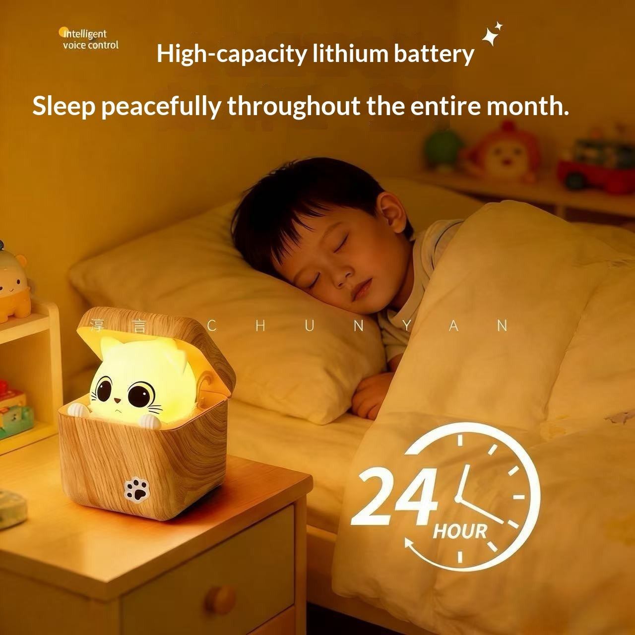 Shy Cat Motion Night Light