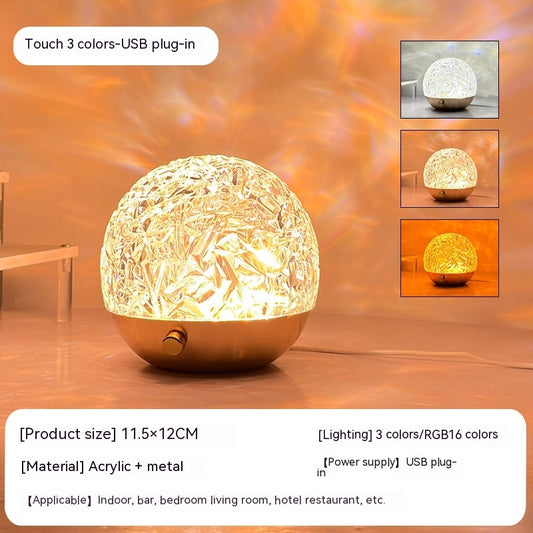 Crystal Water Ripple Night Light