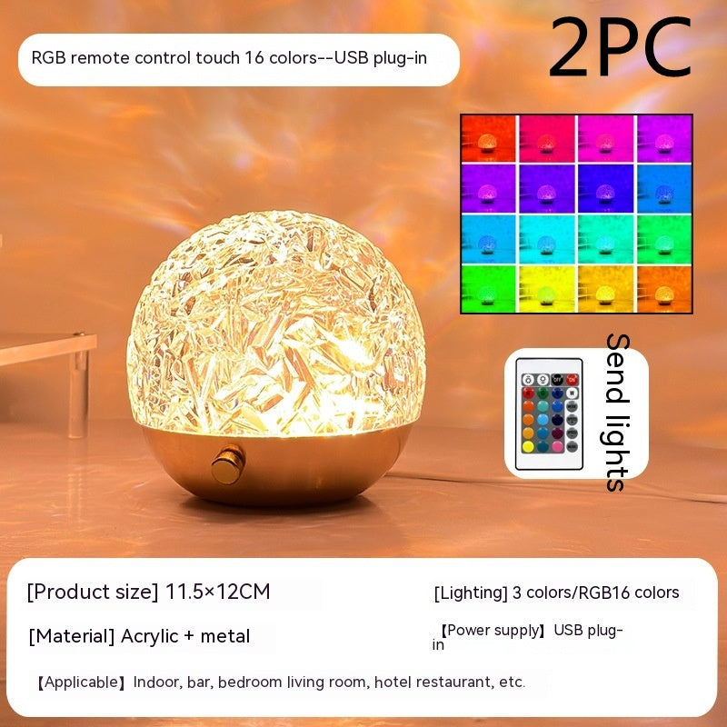 Crystal Water Ripple Night Light