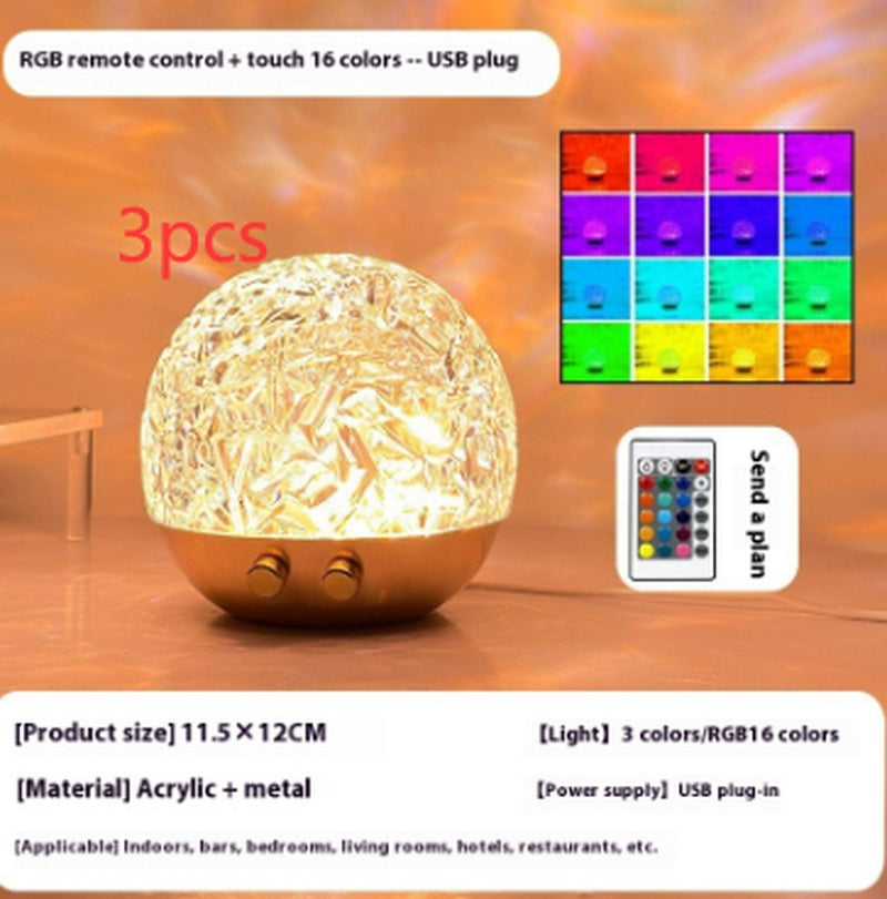 Crystal Water Ripple Night Light
