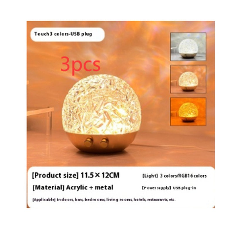 Crystal Water Ripple Night Light