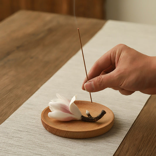 Handmade Ceramic Waterfall Incense Holder