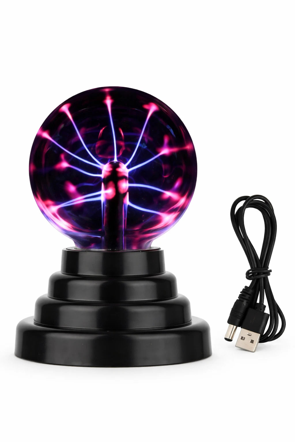 MistHaus Plasma Ball - Interactive Lightning Sphere
