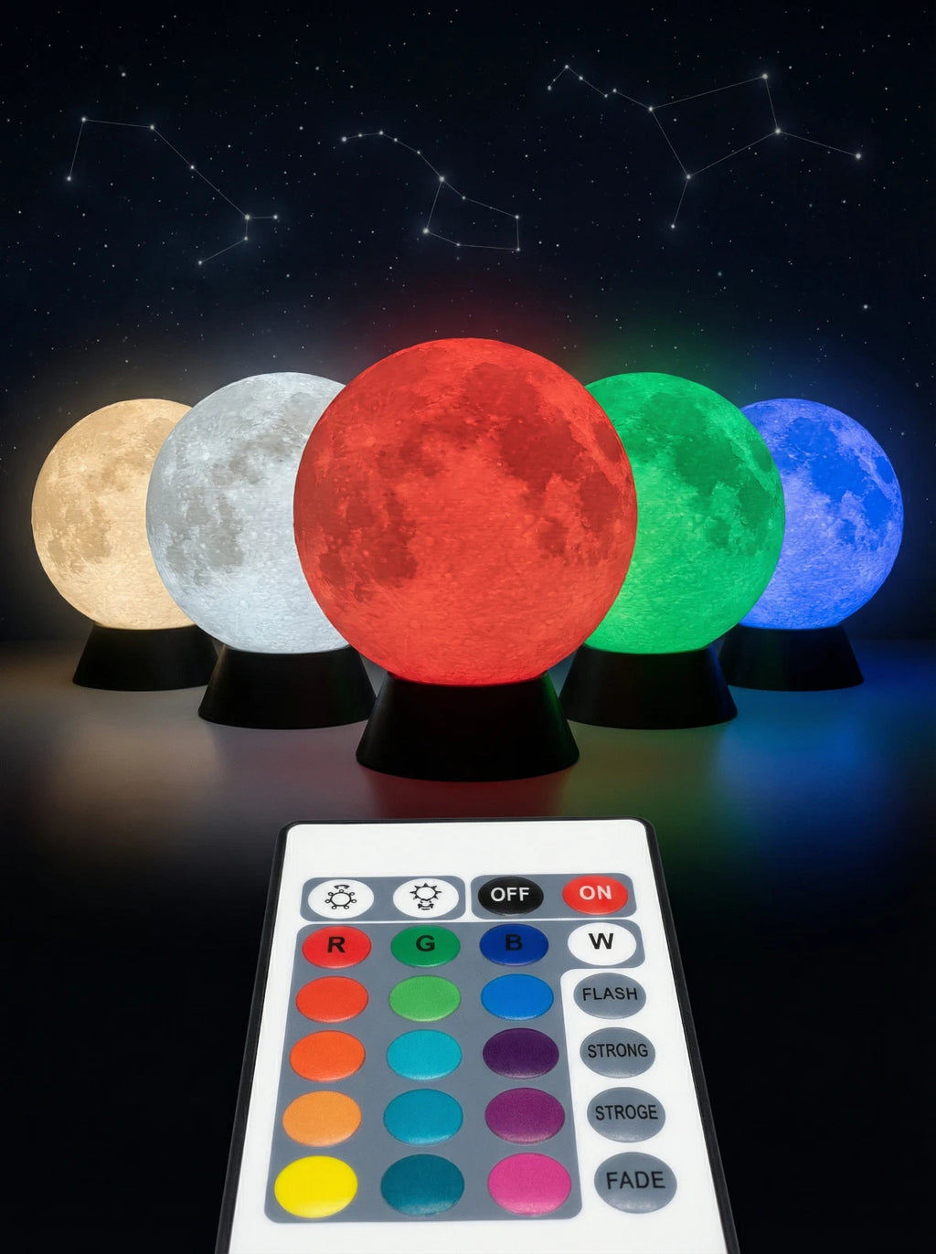 MistHaus Moon Lamp - 3D Printed Lunar Night Light