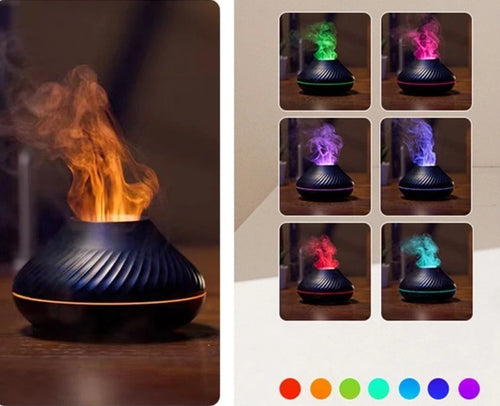 MistHaus Flame Humidifier - Volcanic Fire Effect Diffuser