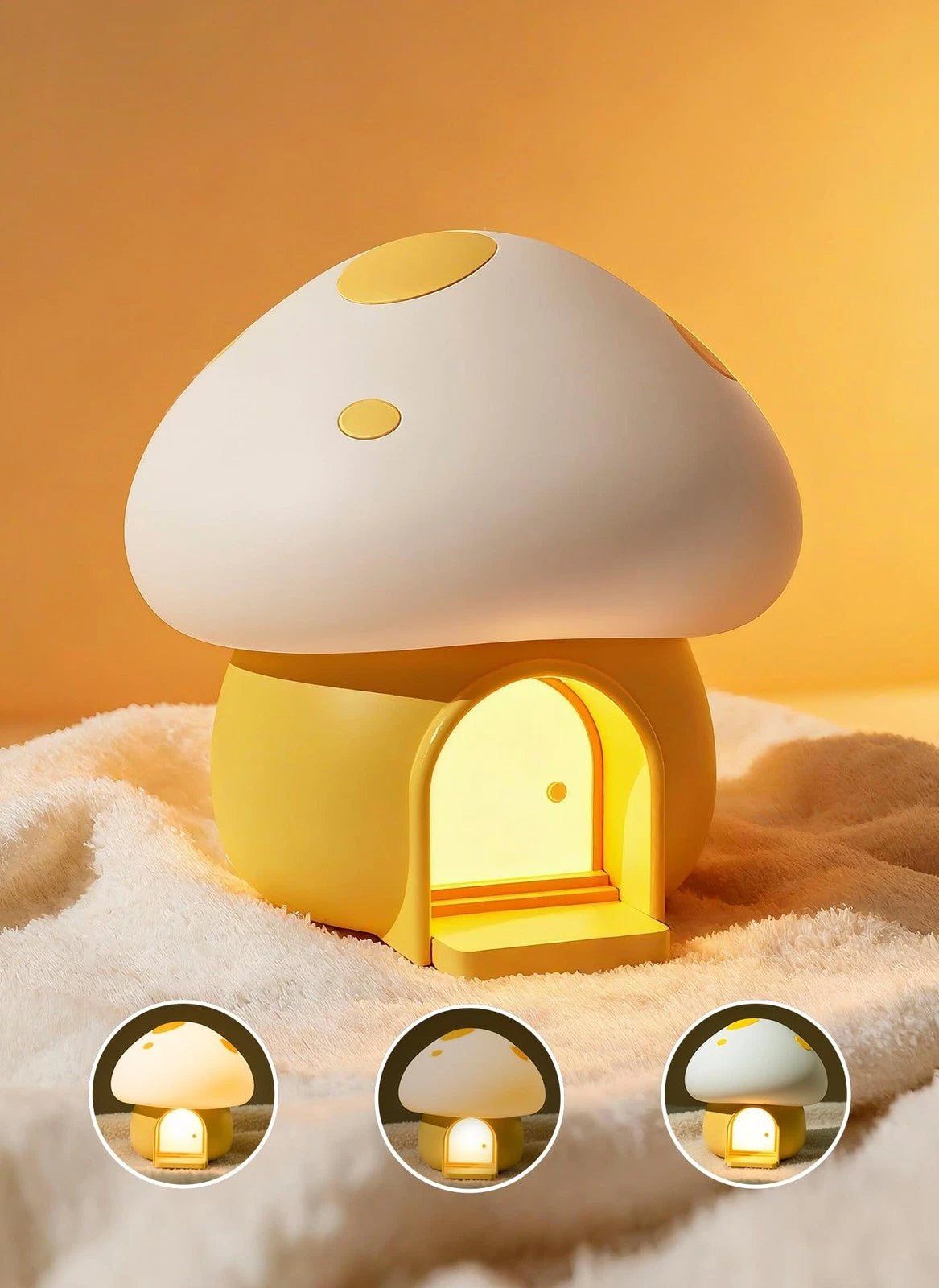 MistHaus Mushroom Night Light - Touch Sensor Lamp