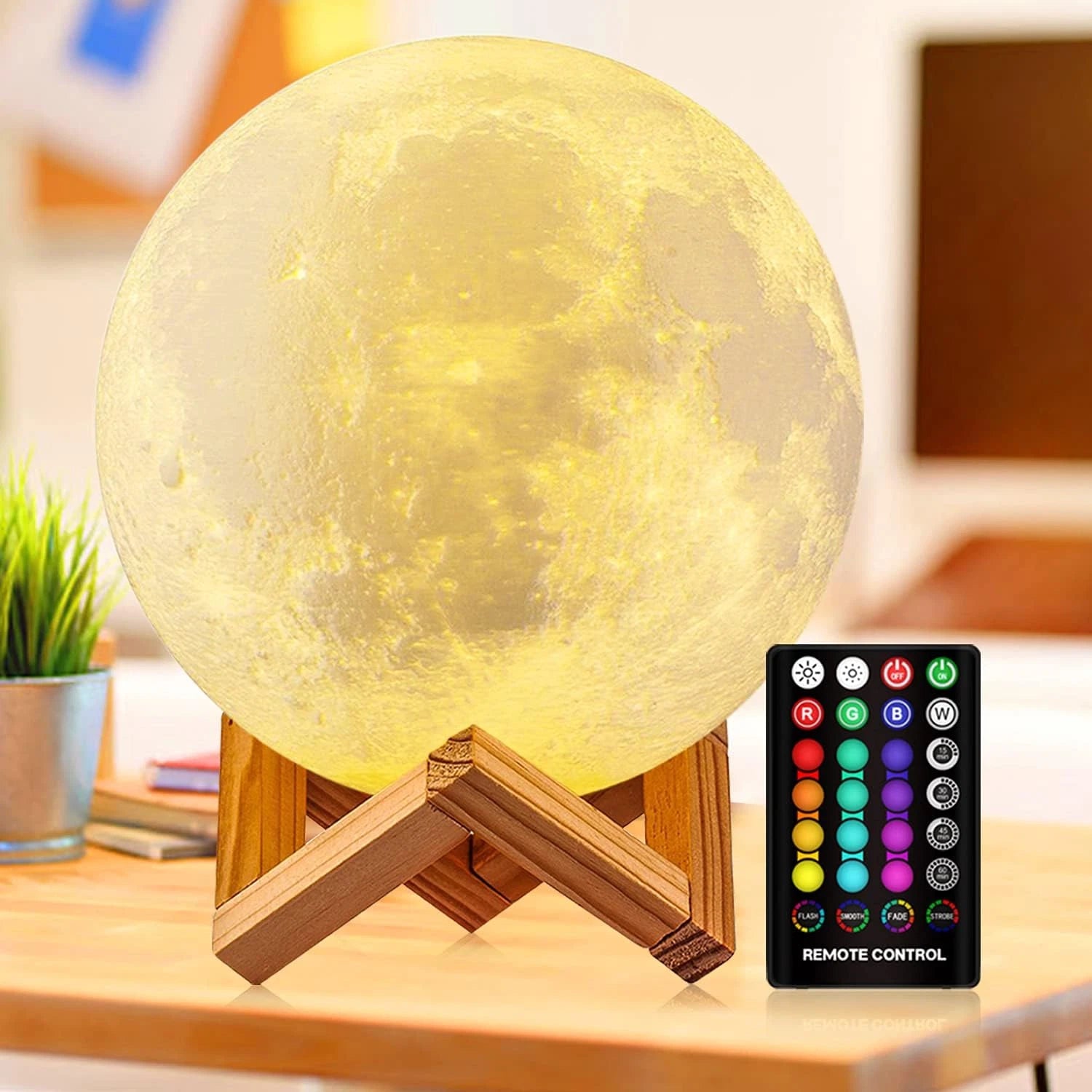 MistHaus Moon Lamp - 3D Printed Lunar Night Light
